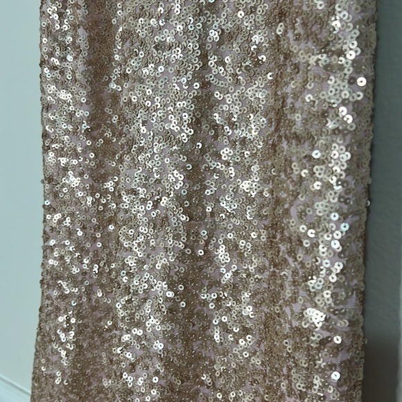 Badgley Mischka Beautiful sparkling dress size 12 pink rose coloring. - Picture 2 of 6
